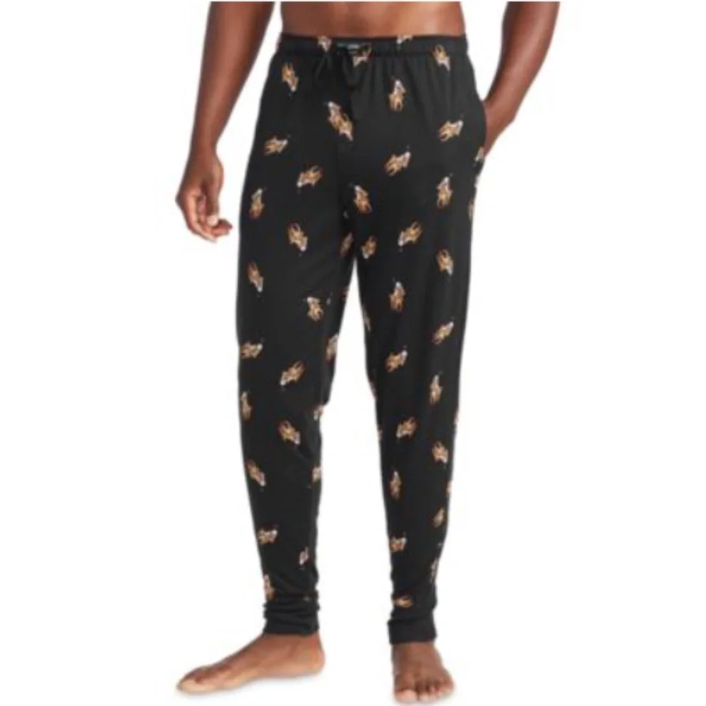 Polo Ralph Lauren Men’s Knit Allover Logo Jogger Pajama Pants size XL